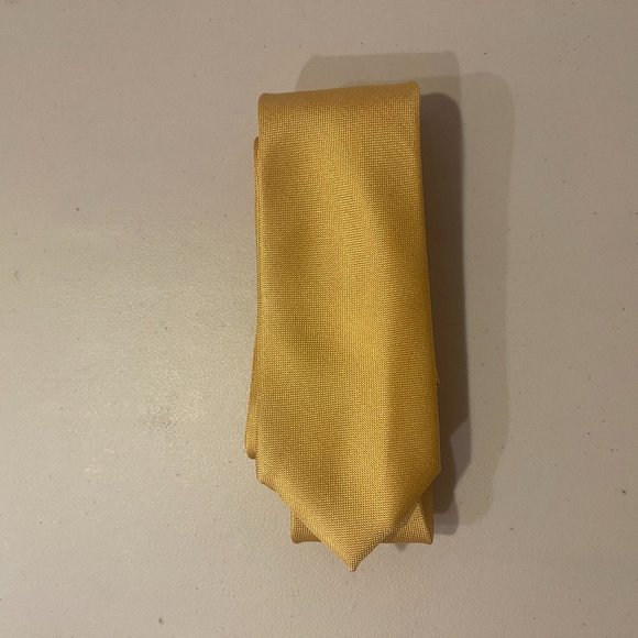 CLUB ROOM Men's Solid Tie Gold Color One Size - Picture 3 of 3